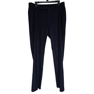 Kenneth Cole Reaction Mens Navy Dress Pants 42R 35W Techni-Cole Stretch Comfort